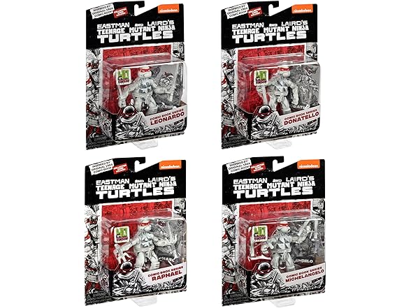 Teenage Mutant Ninja Turtles: Black and White Figures