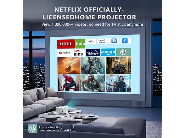 Netflix Official 4K Smart Projector