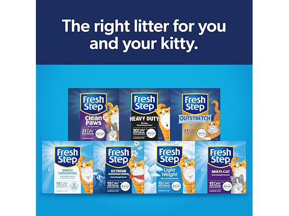 Fresh Step Clean Paws Cat Litter With Febrez