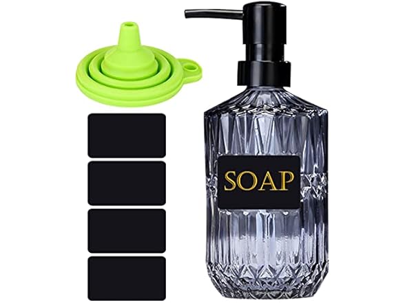 Glass Jar Soap Lotion Dispenser Bottle