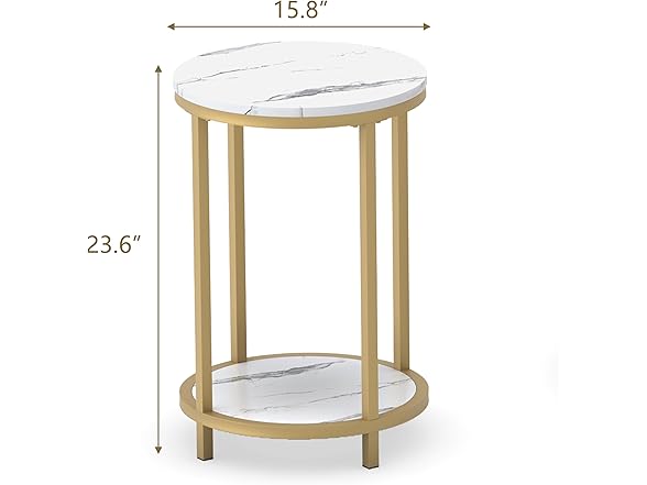WiberWi Side Table whiteblack