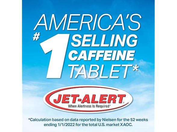 Jet-Alert Caffeine 100mg 120ct 4pk