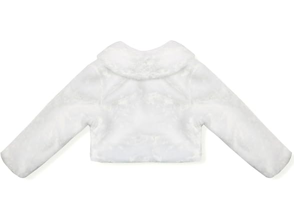 Feeshow Girls (7-8) Faux Fur Bolero Long Coat