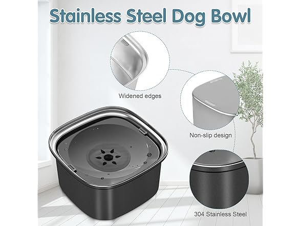 UPSKY 3L Dog Water Bowl