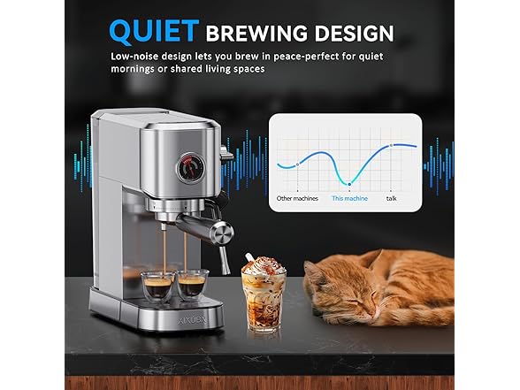 Espresso Maker with Milk Frother