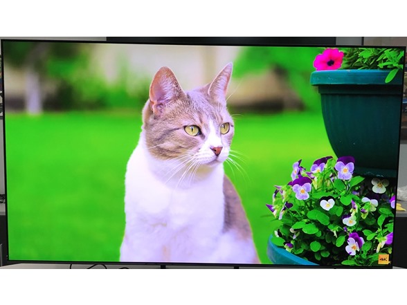 Example TV (ON) - not exact TV just shown for example - may have more or less rub marks