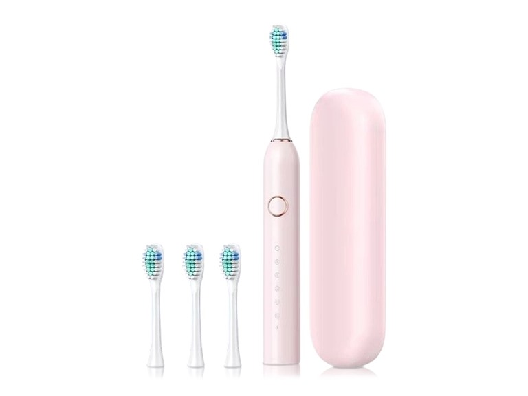 RG RG-ELECTOOTHBRUSH-PNK Electric Toothbrush With 4 Bru