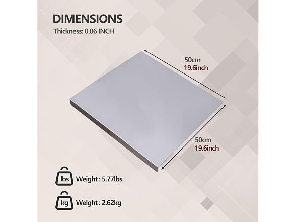 Stainless Steel Kitchen Cutting Board