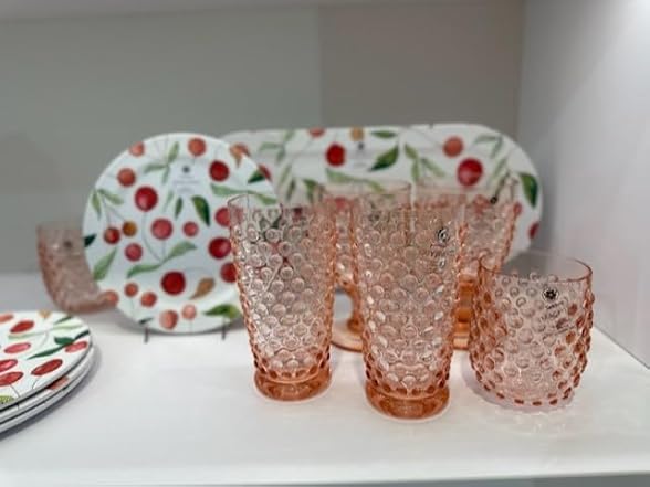 Hobnail Acrylic Wine Glass