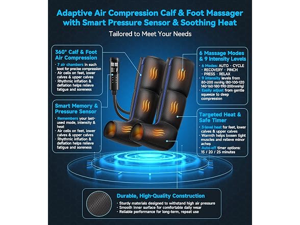 RQH BC0757260609710 RQH Leg Massager with Heat