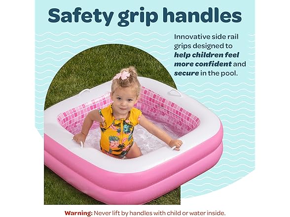 Grip A Pool 34" Pink Baby Pool