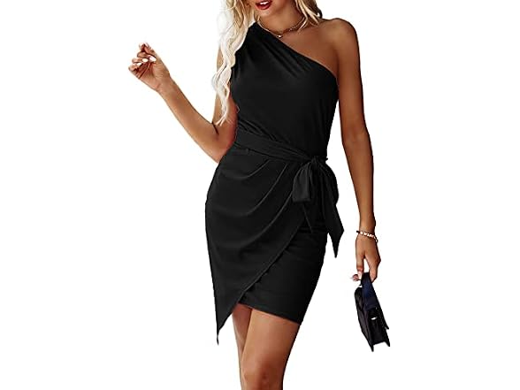 Prettygarden Women (XL) One Shoulder Dress