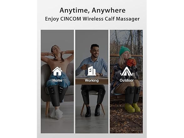 CINCOM Leg Massager with Heat and Air Compression