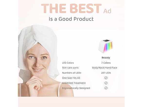 7 in 1 Colors LED Facial Mask