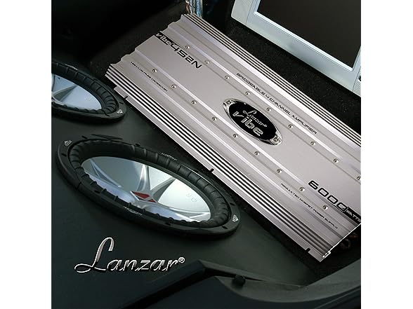 Lanzar Car Audio, Amplifier Car Audio, Car Stereo Amplifier, (Open Box)
