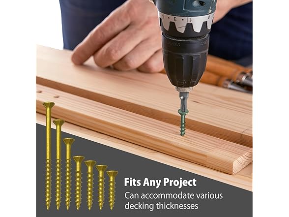 Decking Screws #8 2" Gold 100pc