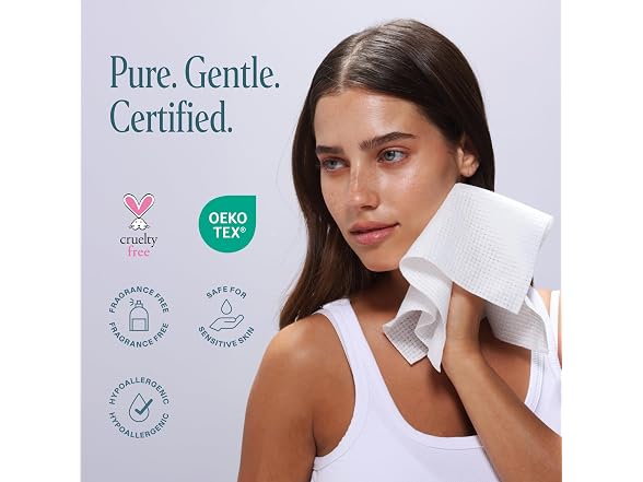 Cliganic Clean Face Towels XL Disposable Ultra