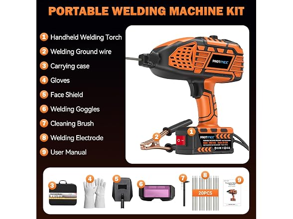PROTMEX Display Handheld Welder
