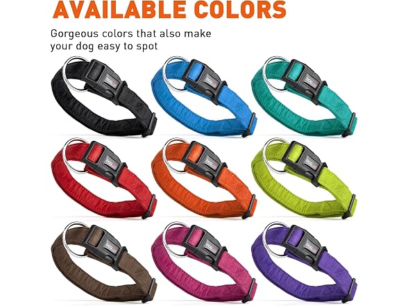 Dogline Comfort Microfiber Flat Collar for Dog
