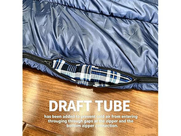 FJALLNOK Queen Size Flannel Sleeping Bag