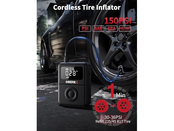 GREPRO Jump Starter with Air Compressor