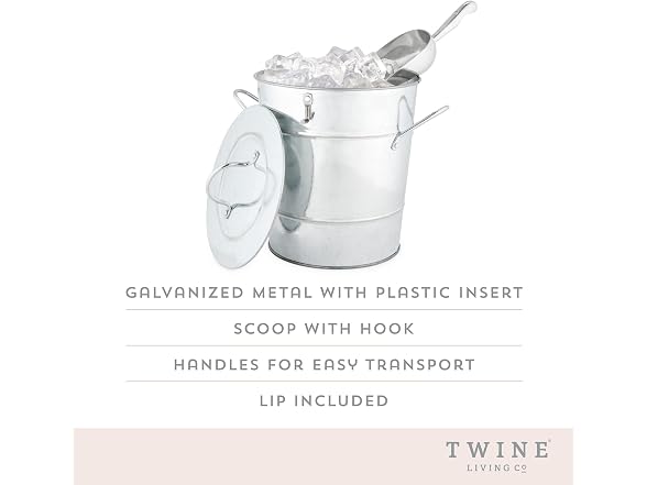 Twine Insulated Ice Bucket with Lid