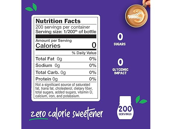 1CT Pyure Organic Liquid Stevia Extract Sweetener