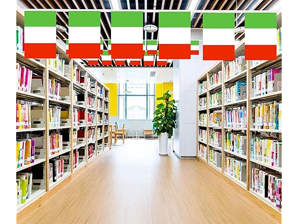 LUSEOAN 2 Packs Italy Italian Republic Mini Flag 