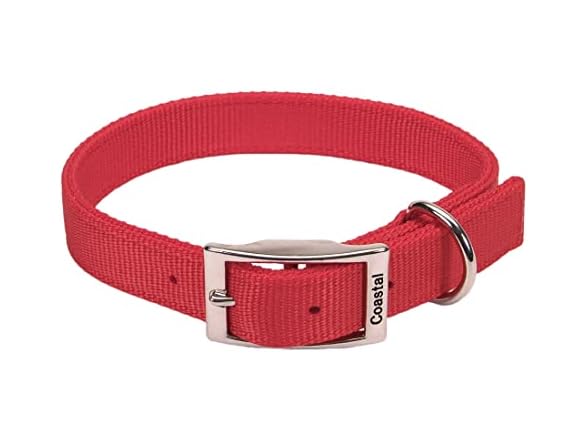 Coastal Pet - Double-Ply Dog Collar, Red, 1" x 24"