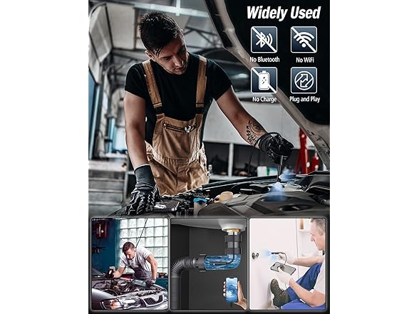 Dual Lens Endoscope Camera w/Light, 1920P HD