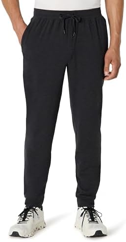 Amazon Essentials Men's Athletic Soft Performance Lightweight Gym Workout Tapered Track Sweatpants