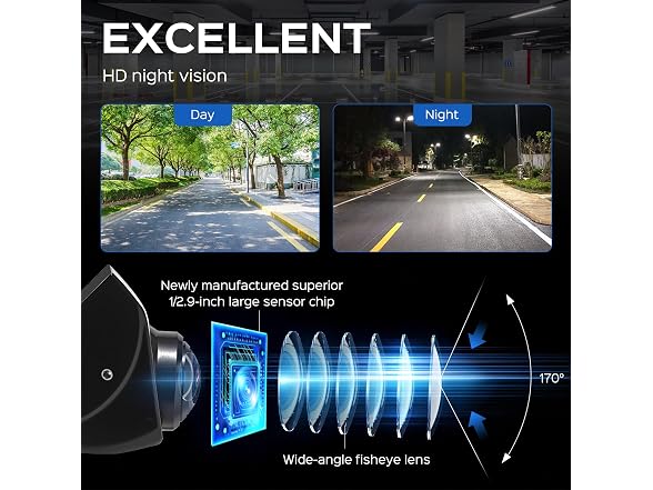 1080P Backup Camera w/ Front View