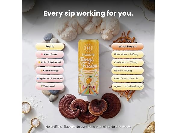 6PK Happie Fungi Fusion Mango Mimosa – Sparkling