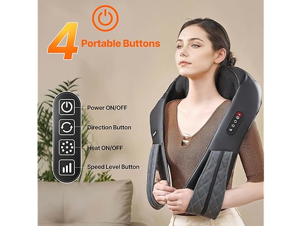 Neck Shoulder Shiatsu Massager w/ Heat