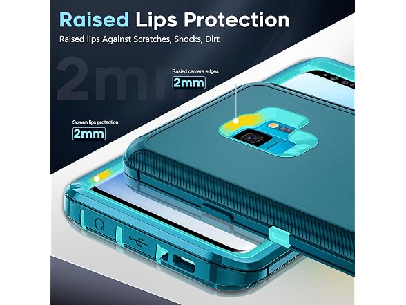 LeYi for Samsung Galaxy S9 Case: 3 in 1