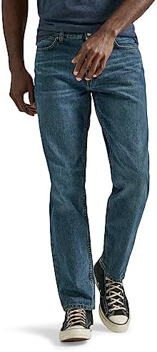 Lee Men's Legendary Relaxed Straight Jean, Lieutenant, 30W x 34L