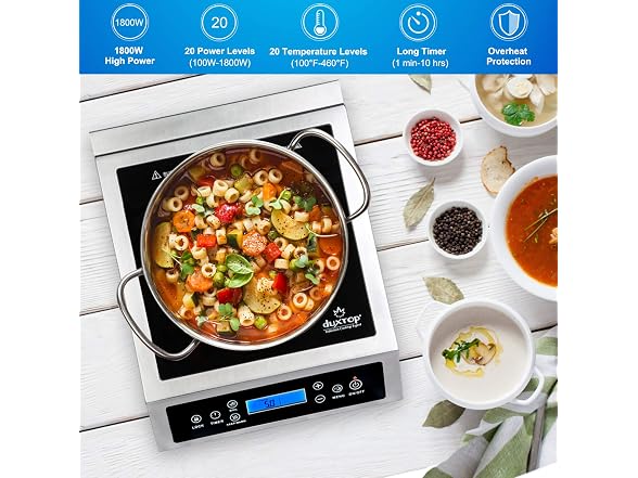 duxtop P961LS Professional Induction Cooktop Silver