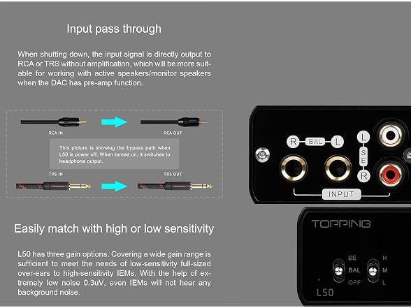 TOPPING L50 NFCA Headphone Amp SE/BAL