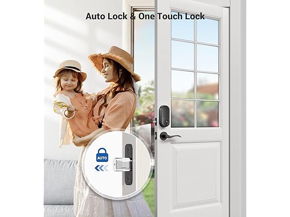Veise RZ07 Smart Lock, Fingerprint Door Lock