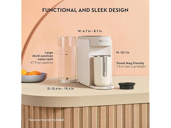 Nespresso Vertuo Up Coffee Machine with Milk Frother, White