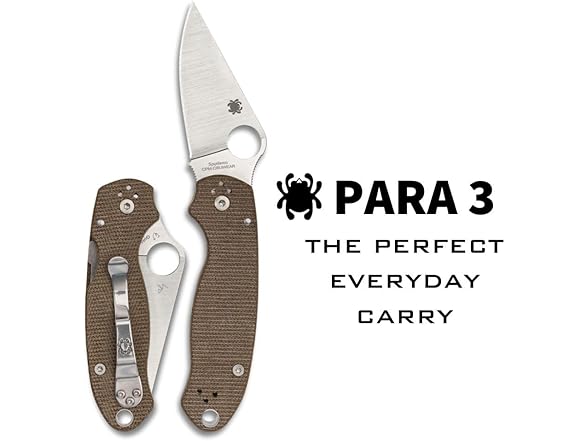 Spyderco Para 3 Folding Utility Pocket Knife