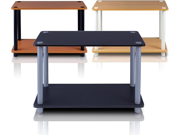 Furinno Turn-N 2-Tier No Tools Tube Shelf