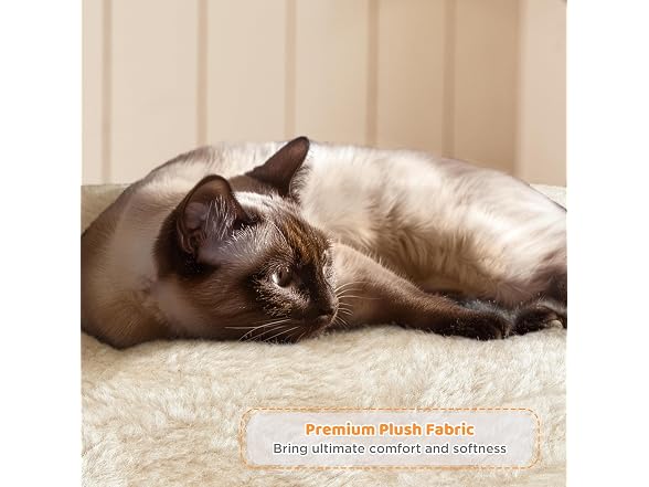 Yaheetech 64.5in Cat Tree for Large Cats, Beige