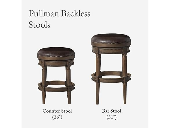 Maven Lane 31" Pullman Backless Swivel Bar Stool
