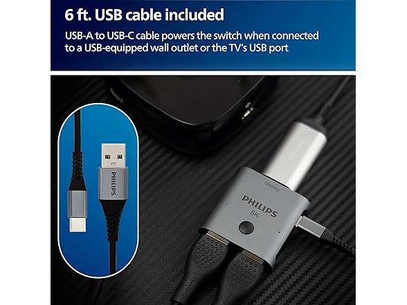 Philips 2-Device HDMI 2.1 Switch 8K