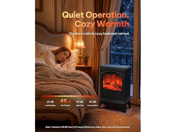Silonn 22" Electric Fireplace Heater