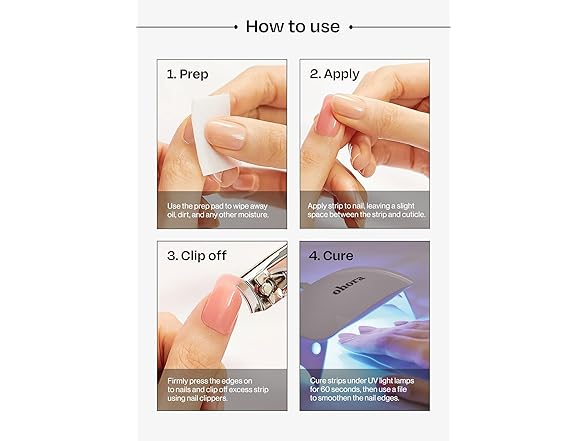 ohora Semi Cured Gel Nail Strips