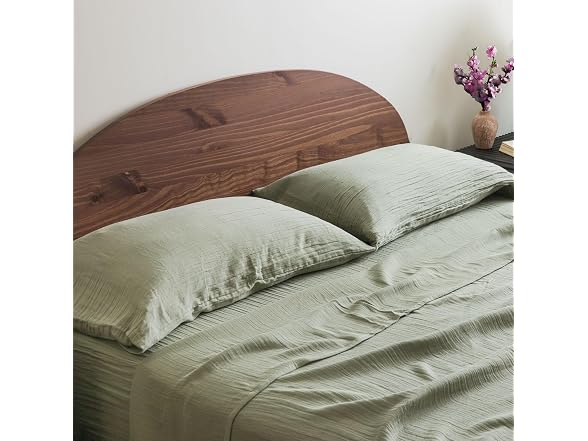 Crane Home Zen Crinkled Fitted Sheet
