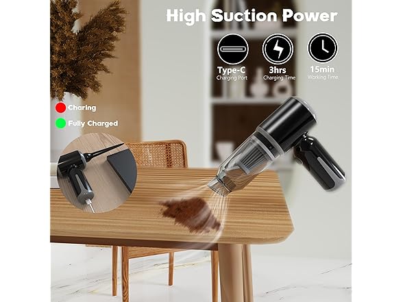 Flla 3 in1 Cordless Vacuum & Air Duster