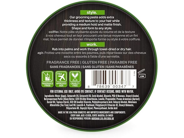 Every Man Jack Mens Hair Styling Thicken